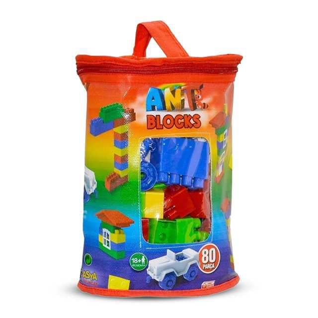 Asya Ant-081 Çantalı Blocks 80 Parça