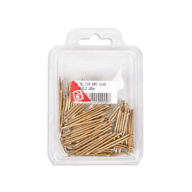 Ay Tel Çivi Sarı 12*40 Başsız 100gr