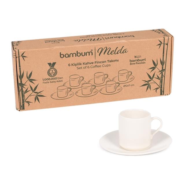 BAMBUM MELDA 6lı KAHVE TAKIMI