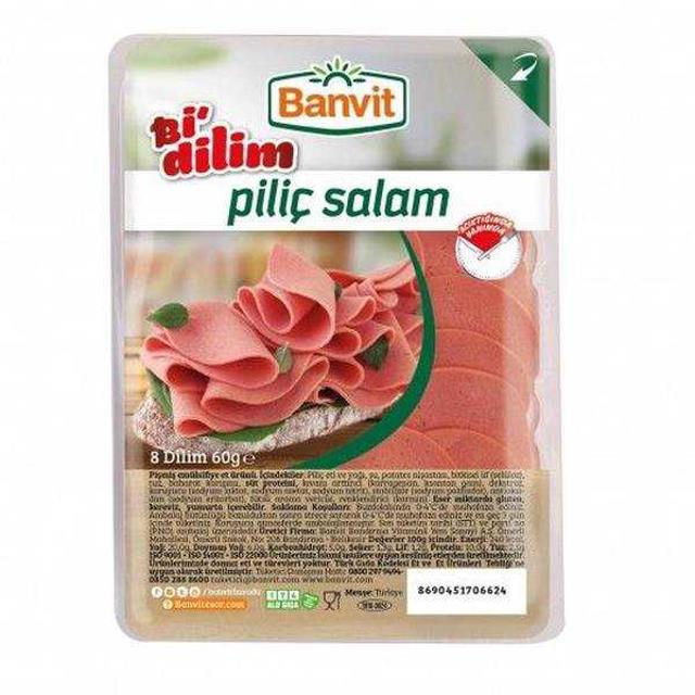 Banvit Bir Dilim Piliç Salam  60gr