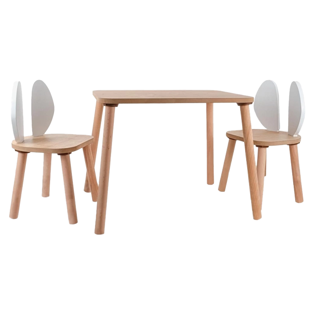 BEE SMART MS-80 MESE NATUREL MASA SANDALYE SETI