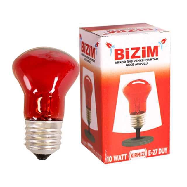 Bizim Mantar Kırmızı Gece Ampül