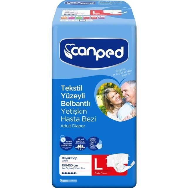 Canped Yetişkin Hasta Bezi Büyük Boy 7'li 1 Adet