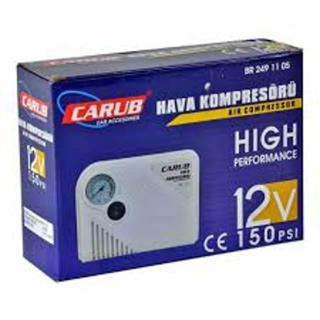 Carub 12v Yassı Hava Kompresörü