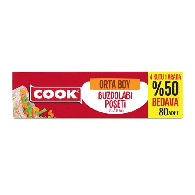 Cook Buzdolabı Poşeti Orta 80 li