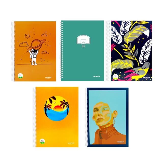 Defter A4 Kareli 72 Yaprak Spiralli Karton Kapak