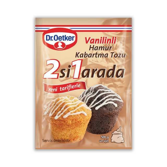 Dr.Oetker 2 si 1 arada Vanilin+Ham.Kab.Tozu