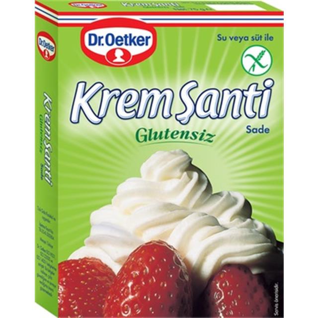Dr.Oetker Glutensiz Krem Şanti 75 gr. Sade