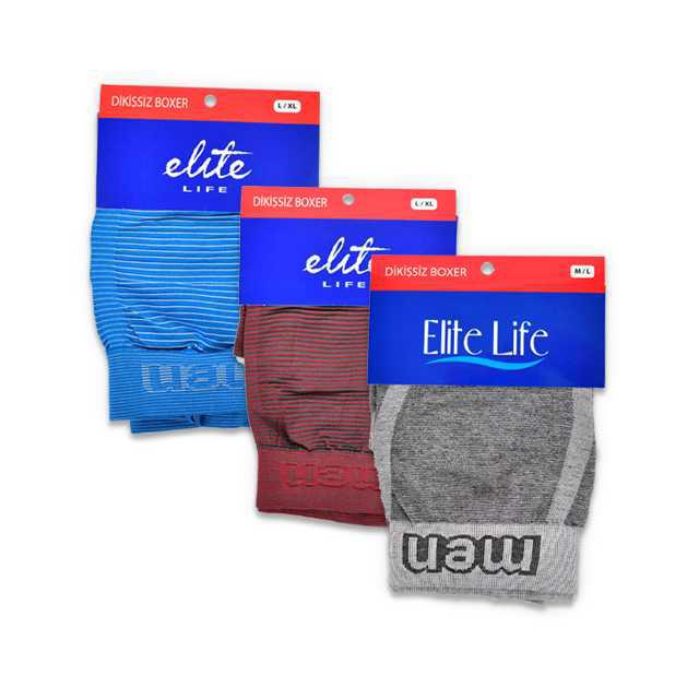 Elit Life 907 Dikişsiz Erkek Boxer