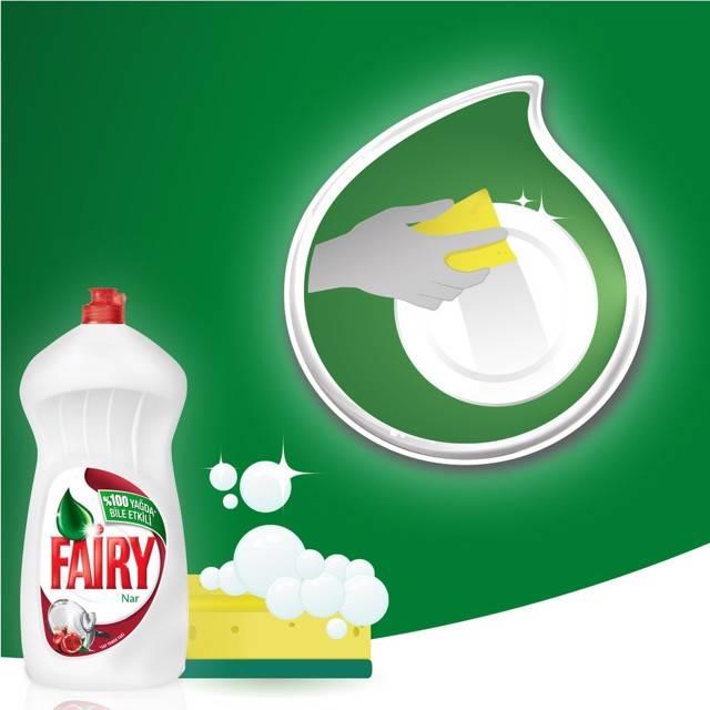 Fairy Sıvı Bulaşık Deterjanı Nar 650Ml
