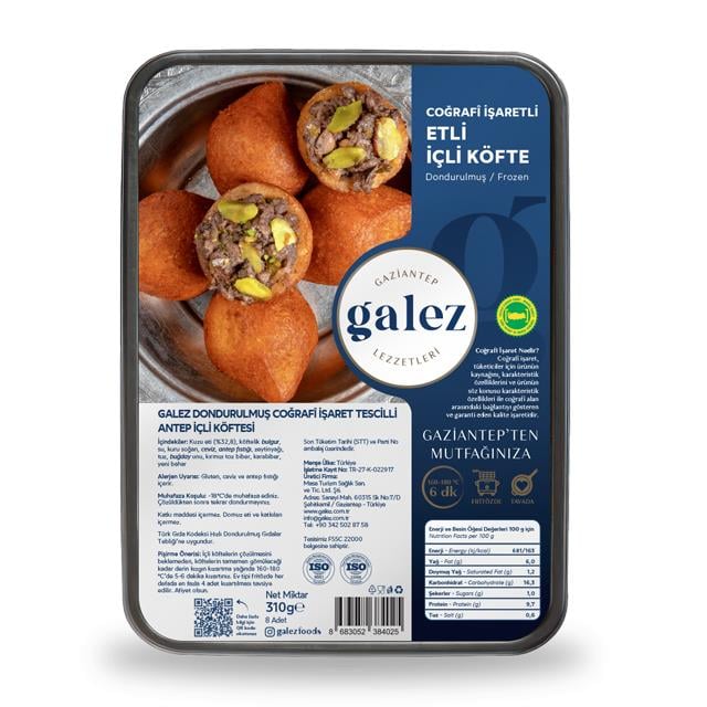 Galez İçli Köfte Coğrafi İşaretli Dana Etli 310gr