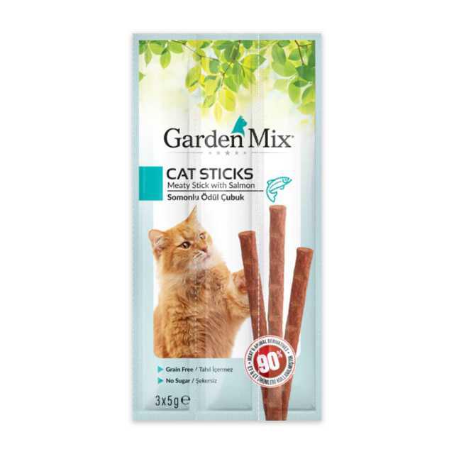Garden Mix Kedi Stick Ödül Maması Somonlu 15gr