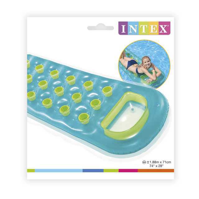 İntex 59895 Bardaklı Mavi & Kırmızı Yatak