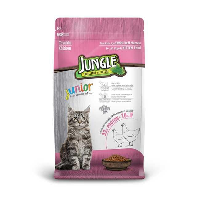 Jungle Yavru Kedi Maması Tavuklu 1,5 kg