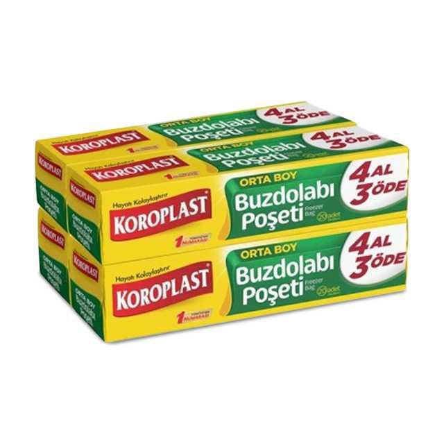 Koroplast Buzdolabı Poşeti 4 lü Orta