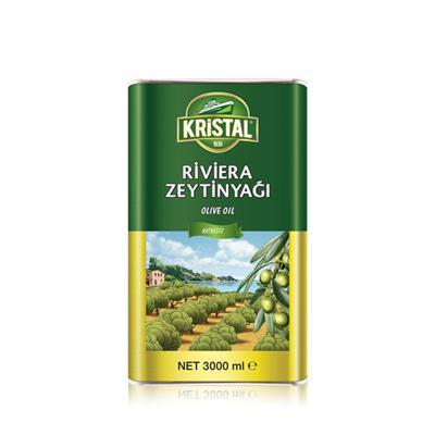 Kristal Riviera Zeytinyağı 3lt Teneke