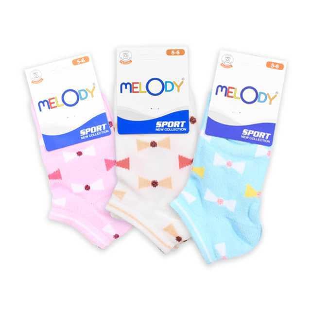 MELODY 3002 KIZ COCUK PATIK ASORTI 5-6 YAS
