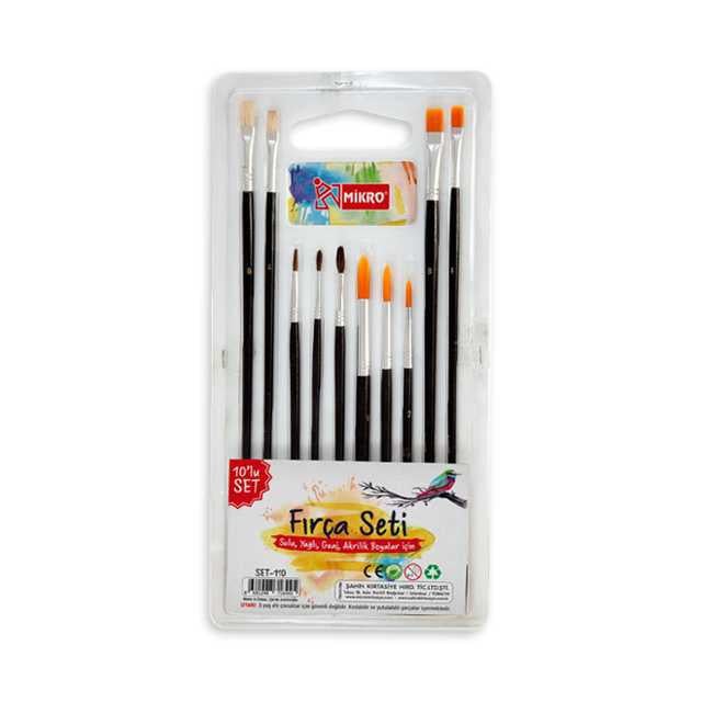 Mikro Mf-Set-110 10 lu Fırça Seti