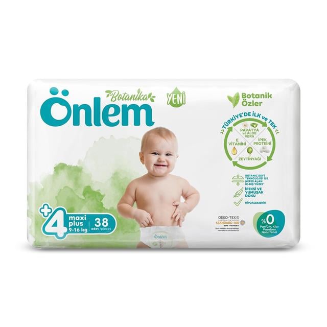 Önlem Botanika Bebek Bezi Maxi Plus 38 (4+)