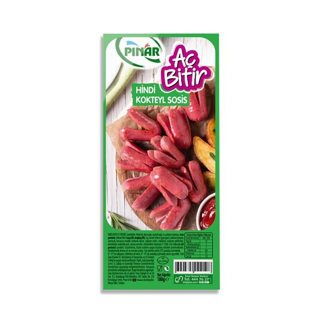 Pınar Aç Bitir Hindi Kokteyl Sosis 180 g