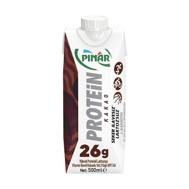 Pınar Laktozsuz Süt Protein Kakaolu 500 ml