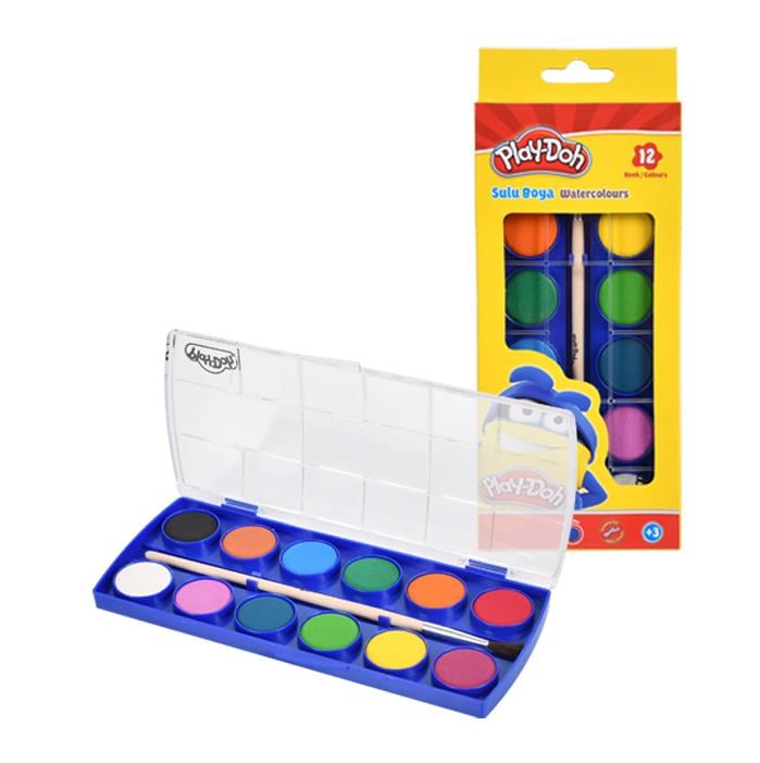 Play-Doh Su002 12 Renk Sulu Boya Küçük