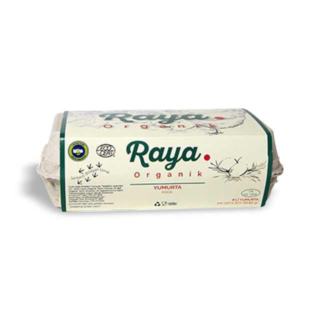 Raya Organik Tavuk Yumurtası M 8li 53-62gr