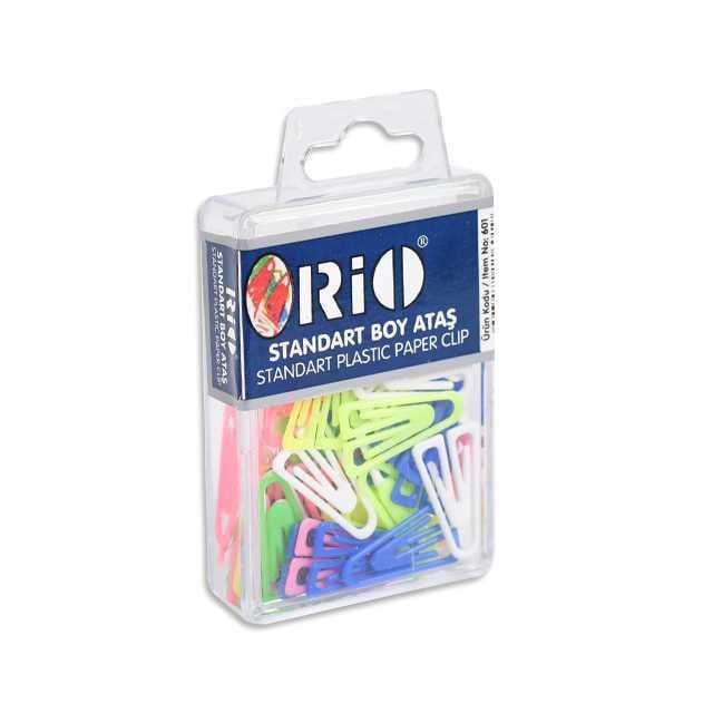 Rio 601 Plastik Renkli Ataş (Standart Boy)