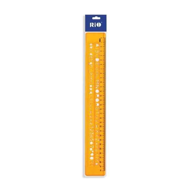 Rio 805 Üniversal Yazı Şablonu 30 cm Cetvel