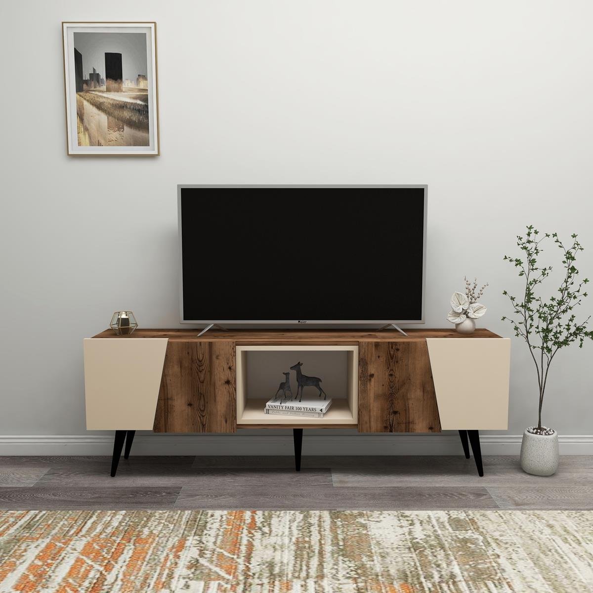 SECEN LONDON CURVE SET TV UNITESI