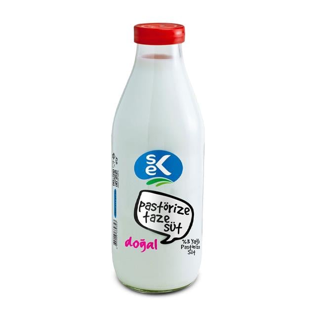 Sek Pastorize Süt 1000Ml Cam