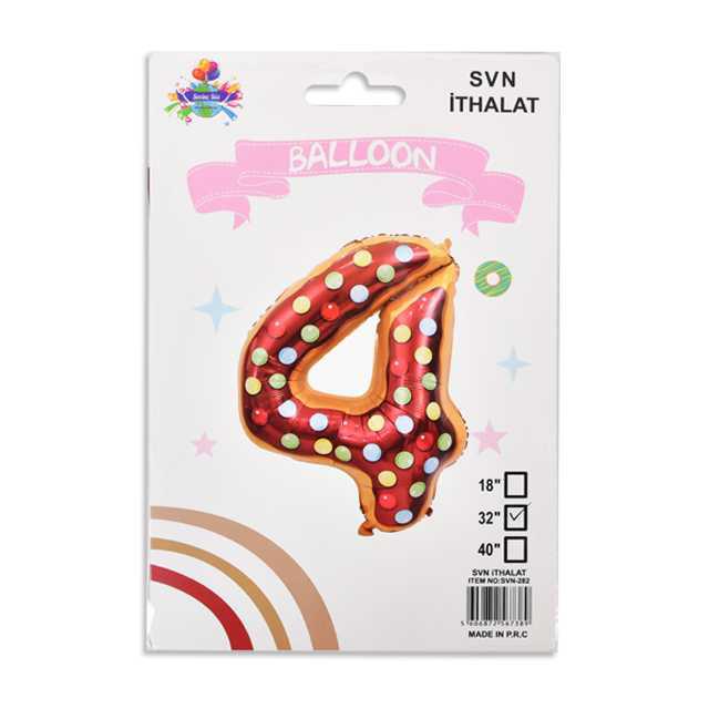 Sevinç Svn-282 Balon Desenli Rakam 32inc