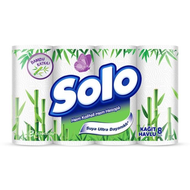 Solo Kağıt Havlu Bambu 8 Rulo