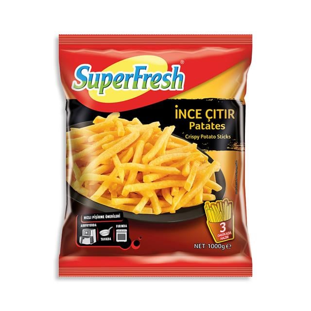 Süperfresh Çıtır Patates 7x7 1000gr