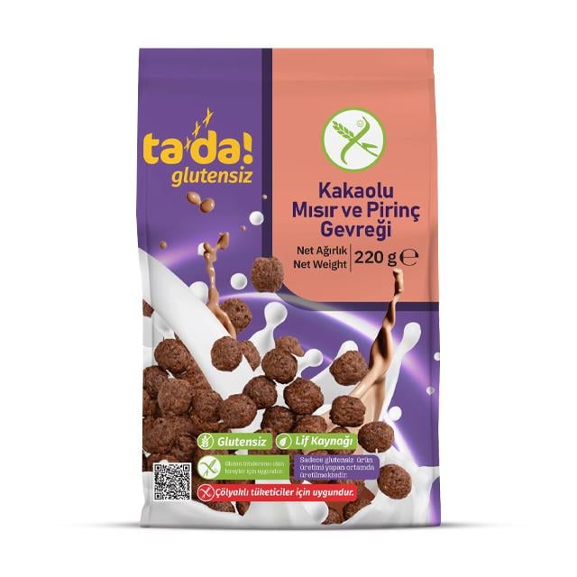 Tada Glutensiz Kakaolu Mısır Gevreği 220gr