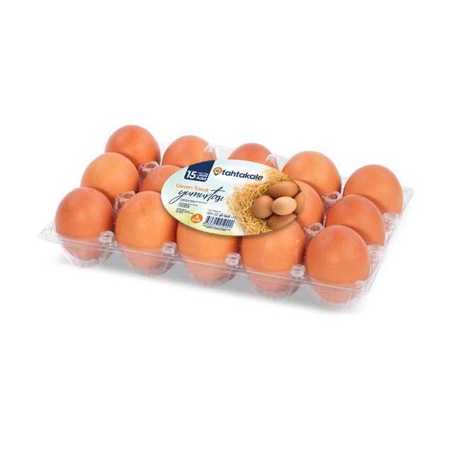 Tahtakale Gezen Tavuk Yumurtası L 15li 63-72gr