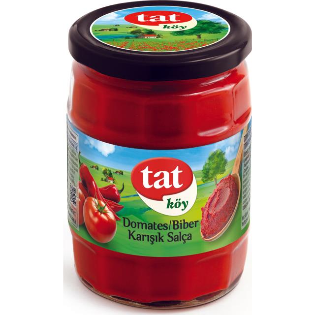 Tat Domates Biber Salçası 560gr Cam