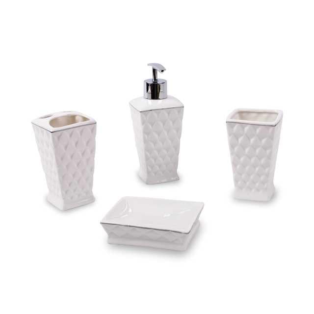 Ün 4004 Porselen 4 Parça Banyo Seti