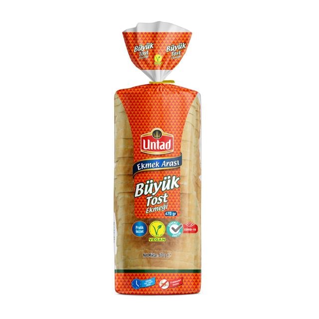 Untad Premium Büyük Tost Ekmeği 670 gr