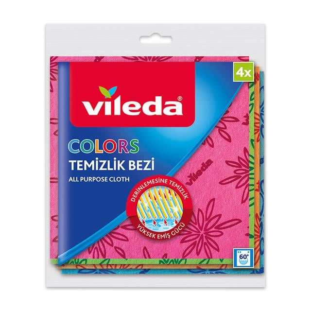 VILEDA COLORS TEMIZLIK BEZI 4lu