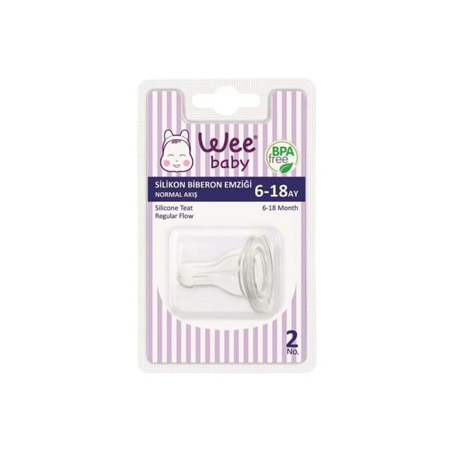 Wee 821 Silikon Damaklı Biberon Emzik No:2