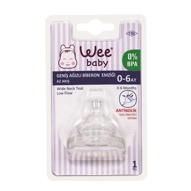 Wee 822 Silikon Damaklı Biberon Emzik No:3