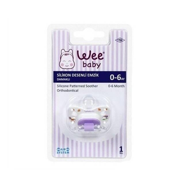 Wee 833 Desenli Silikon Damak Emzik No:1