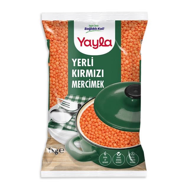 YAYLA KIRMIZI MERCIMEK 1000gr YERLI