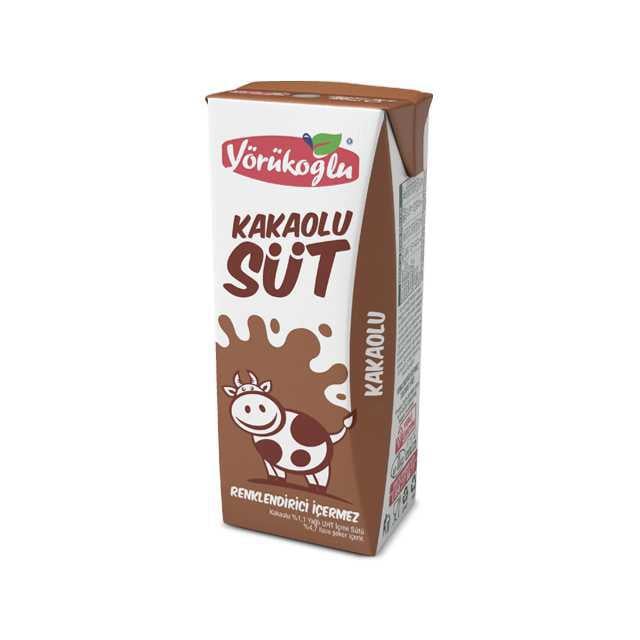 Yörükoğlu Süt Kakao Meyveli 180ml