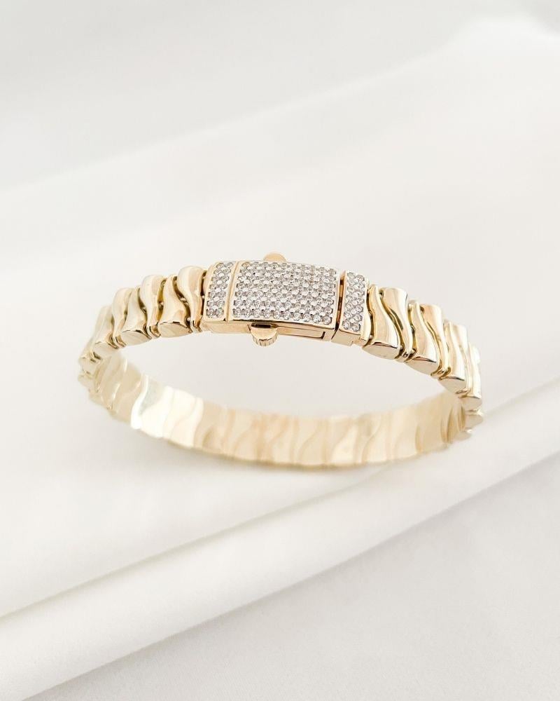 14 Ayar Altın Taşlı Kelepçe Bilezik14 Ayar Altın Taşlı Kelepçe Bilezik14 Ayar Bilezik