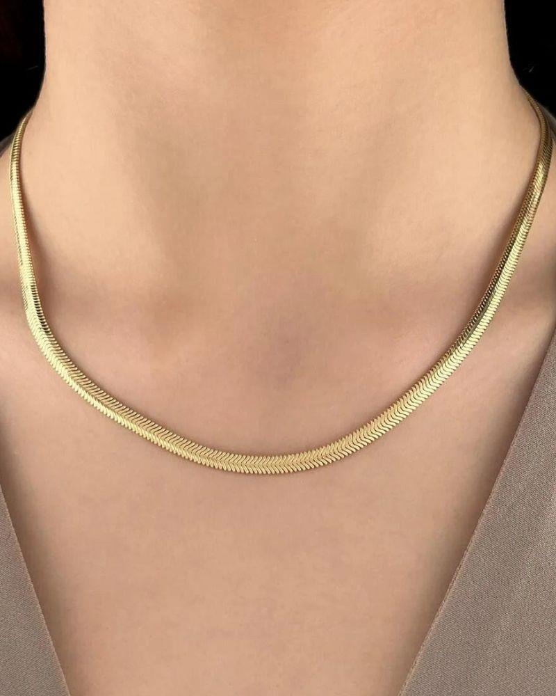 14 Ayar Altın Zincir Balık Sırtı 4 mm14 Ayar Altın Zincir Balık Sırtı 4 mmZincirler