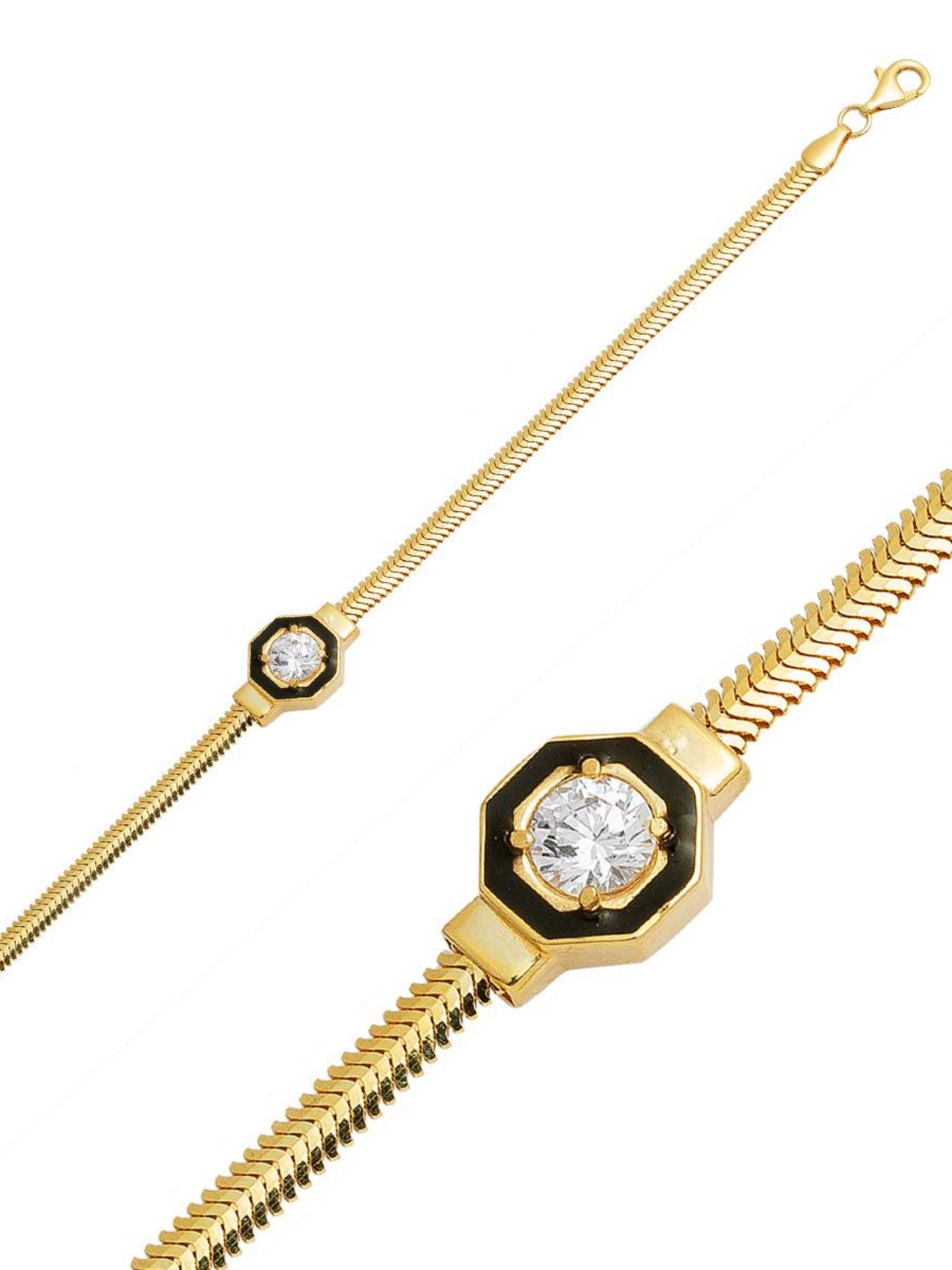 14 Ayar Çağla Altın Balık Sırtı Bileklik 