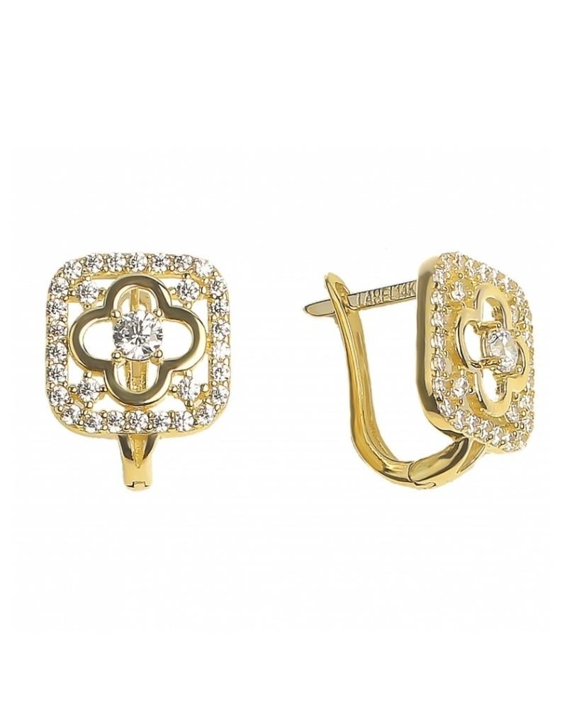 Altın Çiçek J Küpe Taşlı 14 AyarAltın Çiçek J Küpe Taşlı 14 AyarJ Küpe