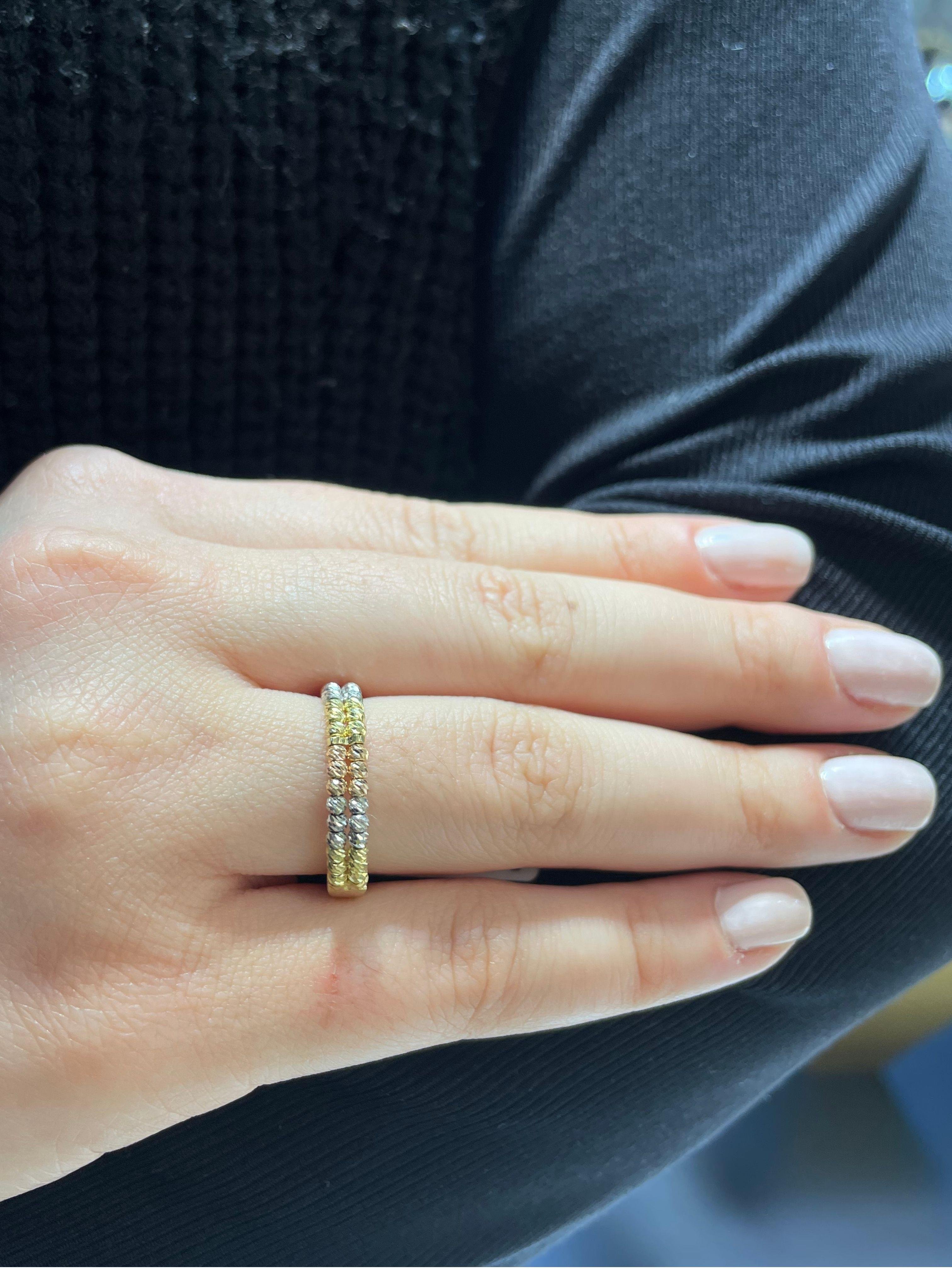 Altın Çift Sıra Dorika Altın Yüzük 14 AyarAltın Çift Sıra Dorika Altın Yüzük 14 Ayar